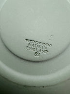 Close view of the cherub relief border on the Wedgwood jasperware saucer