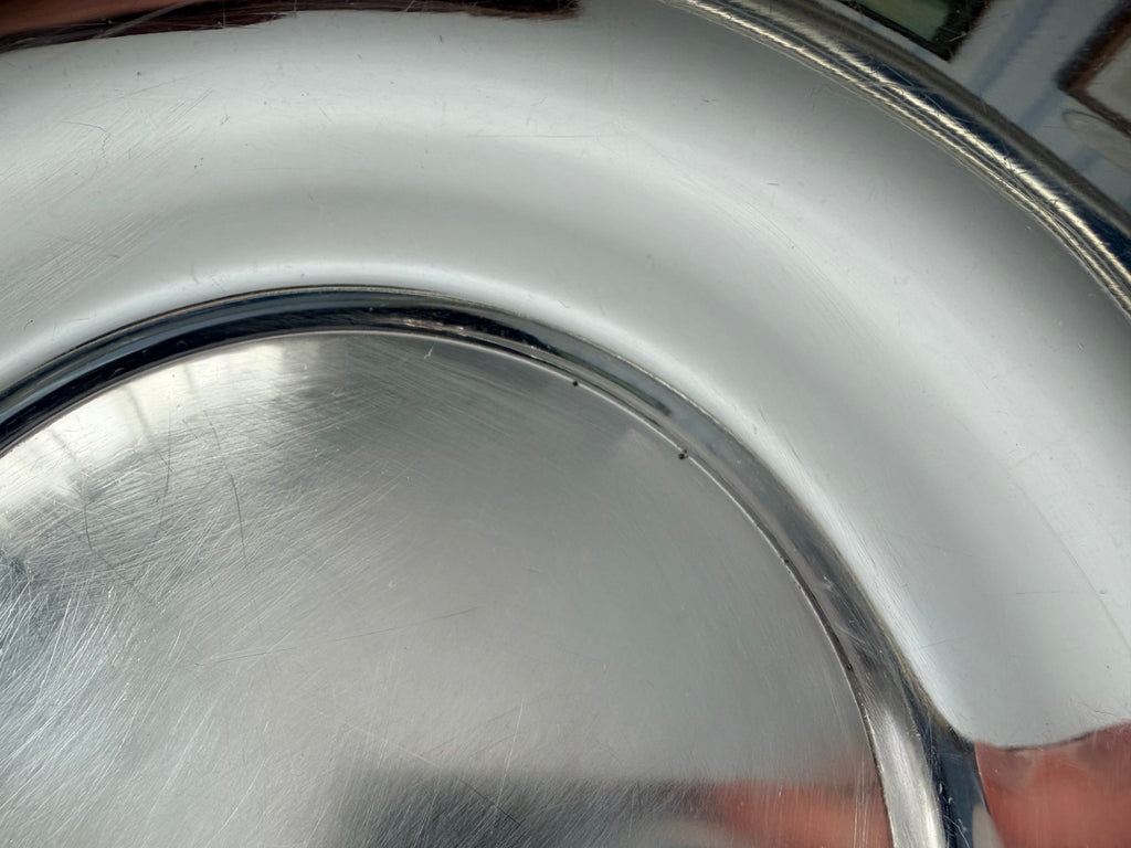 Underside of the Gorham Strasbourg silverplate serving bowl