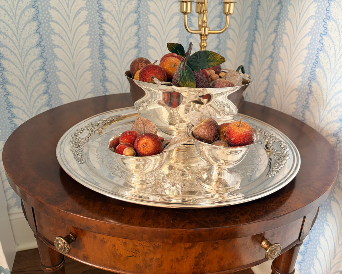 Oneida Rococo Silverplate Tray, 17"