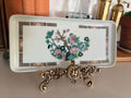 Vintage Ulysse Limoges Porcelain Trinket Tray | Floral Chinoiserie Design