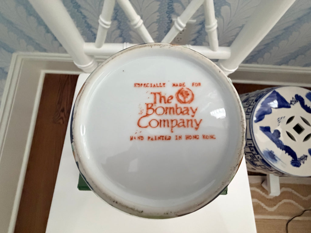 Vintage Bombay Company Tobacco Leaf Jar
